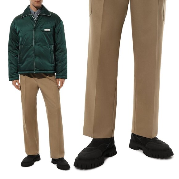 GUCCI BOOTS MENS GG CANVAS CHUNKY LUG SOLE ANKLE  sz 9 / 9.5 US - Picture 3 of 15